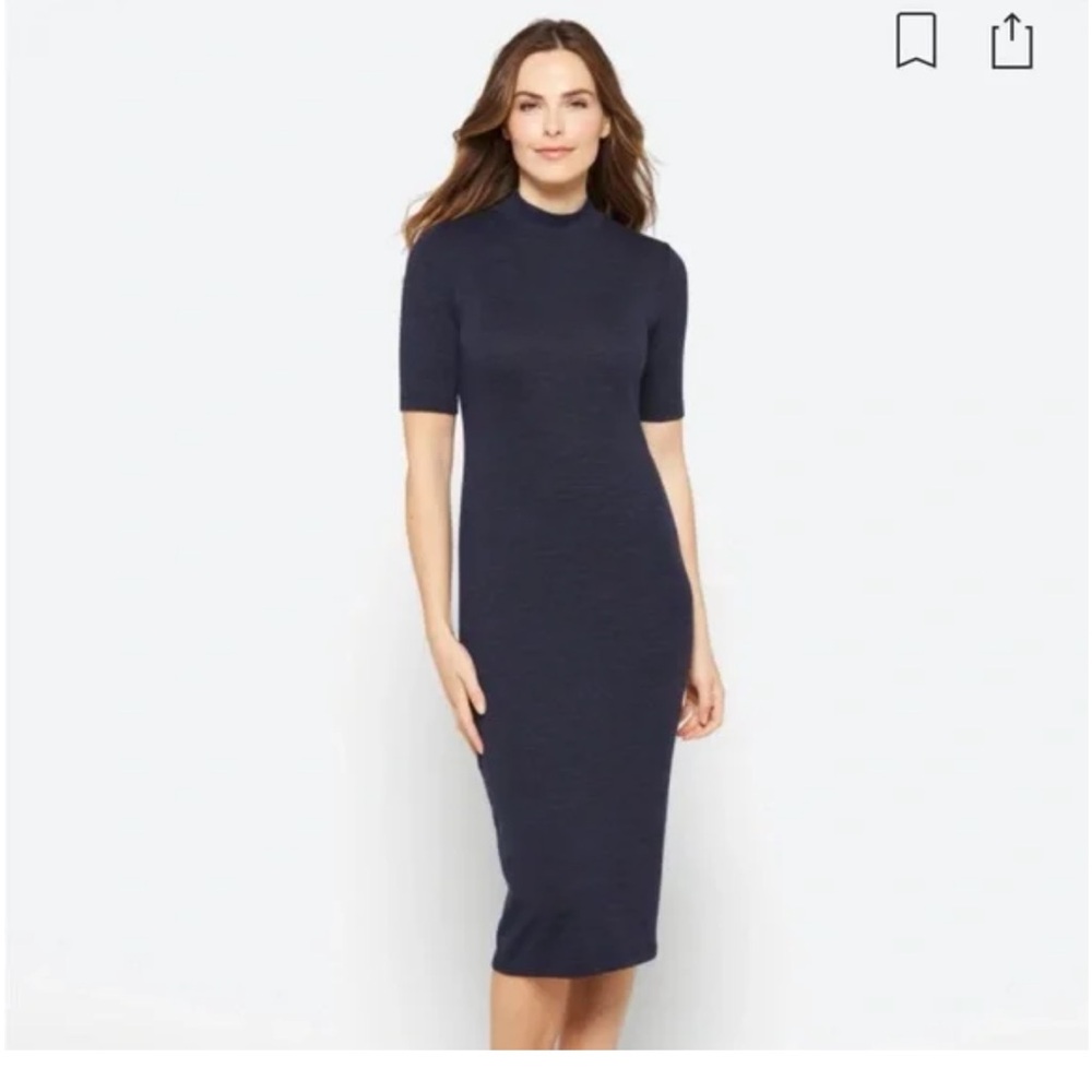 NWT!! 41 Hawthorn Monica Dress, Navy Sweater Midi Dress, Women’s Size M